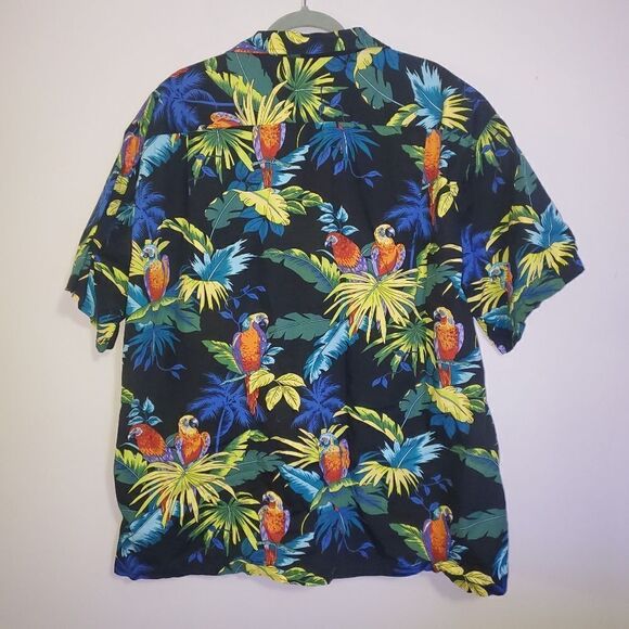 RJC MADE IN HAWAII TROPICAL PARROT PRINT BUTTON DOWN SHIRT SIZE 3x - Picture 4 of 4